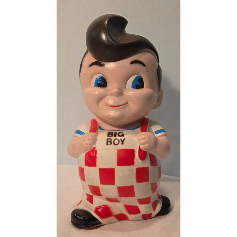 Vintage Big Boy Bank Coin Bank Restaurant Mascot Figure Plastic